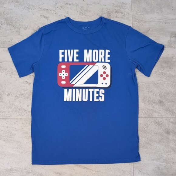3/$20 Childrens Place Tshirt Short Sleeve Top Five More Minutes Video Game Boys - Picture 9 of 9
